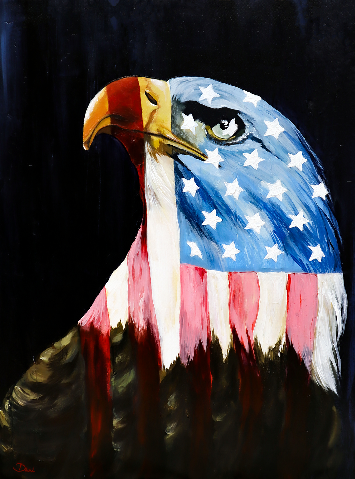 I Love the USA Eagle