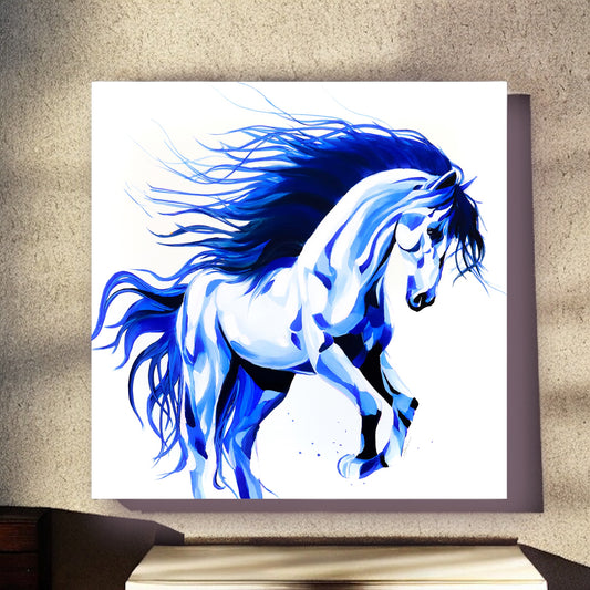 Blue Dancing Horse